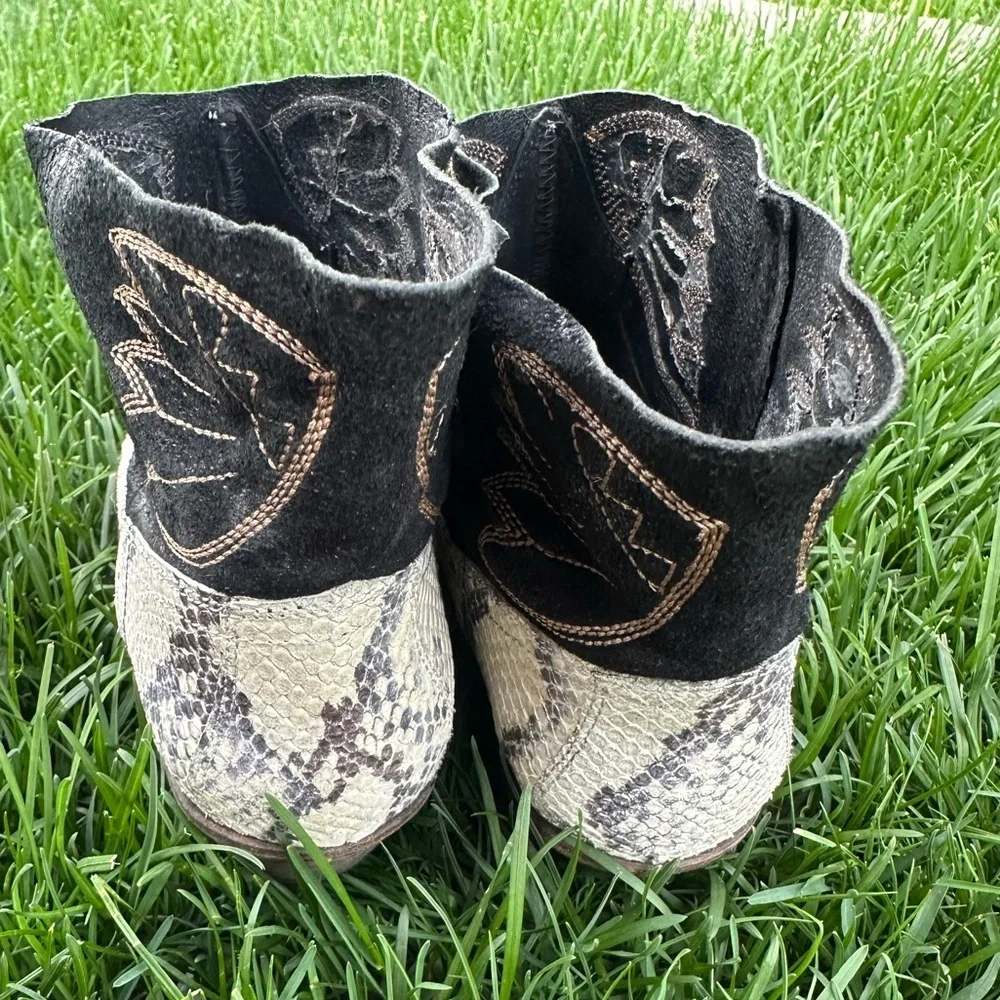 Free People Dorado Women US 9 Ivory Western Boot - Picture 6 of 7